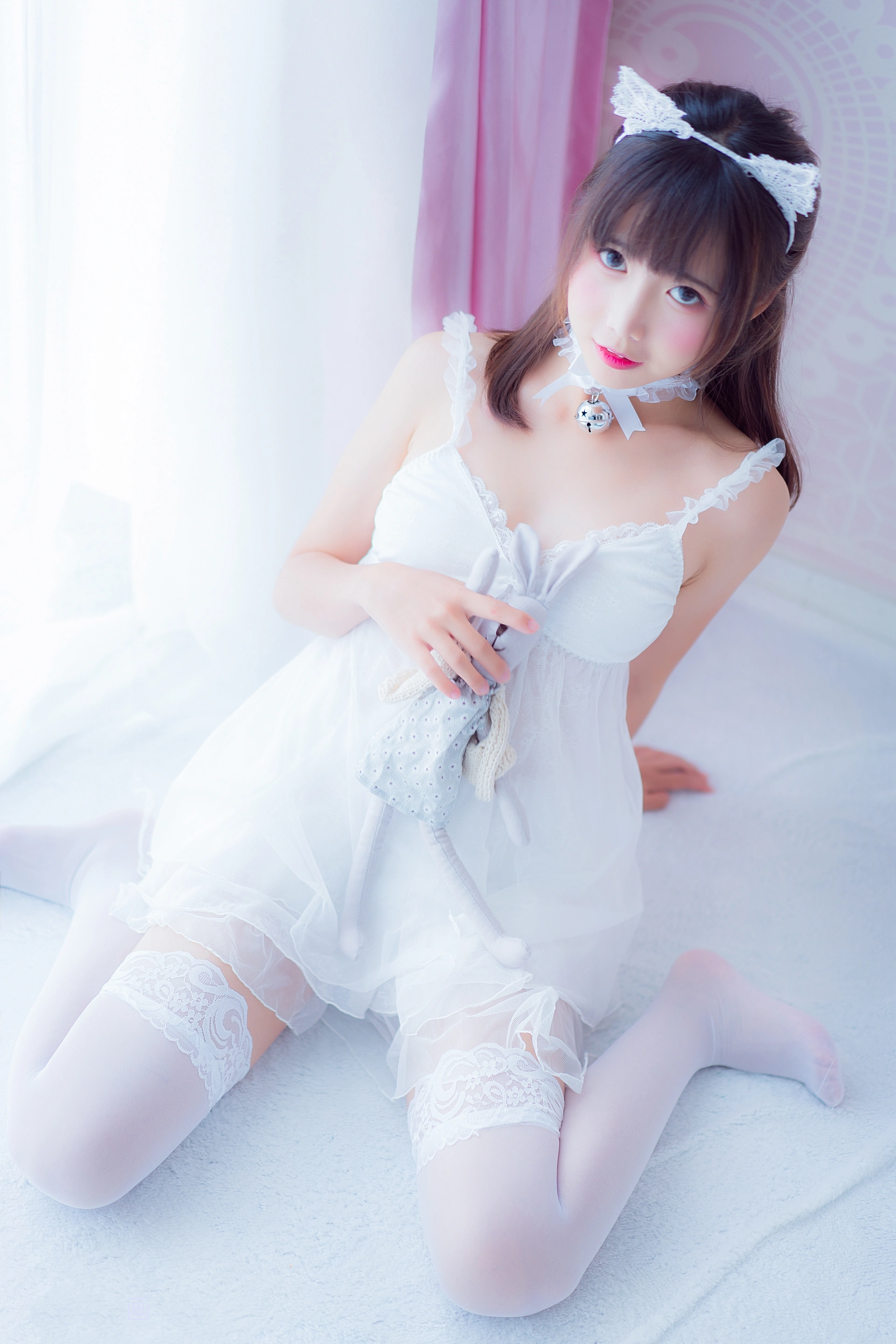 喵糖映画 - VOL.415 白裙少女 1
