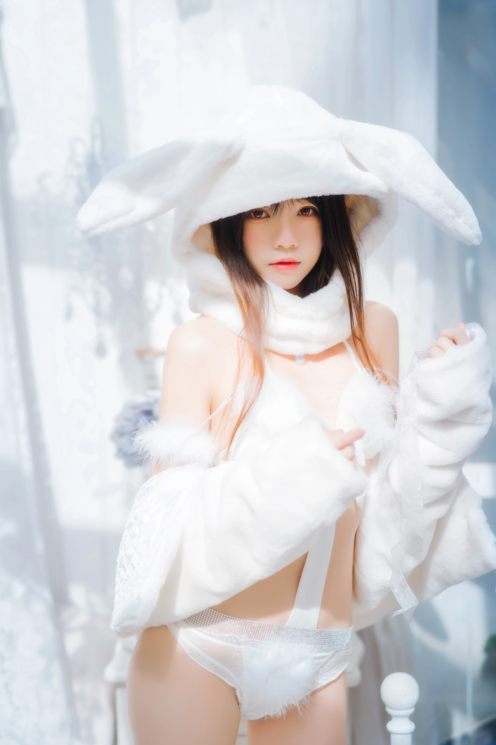 桜桃喵 - NO.141 小白兔01+02 1